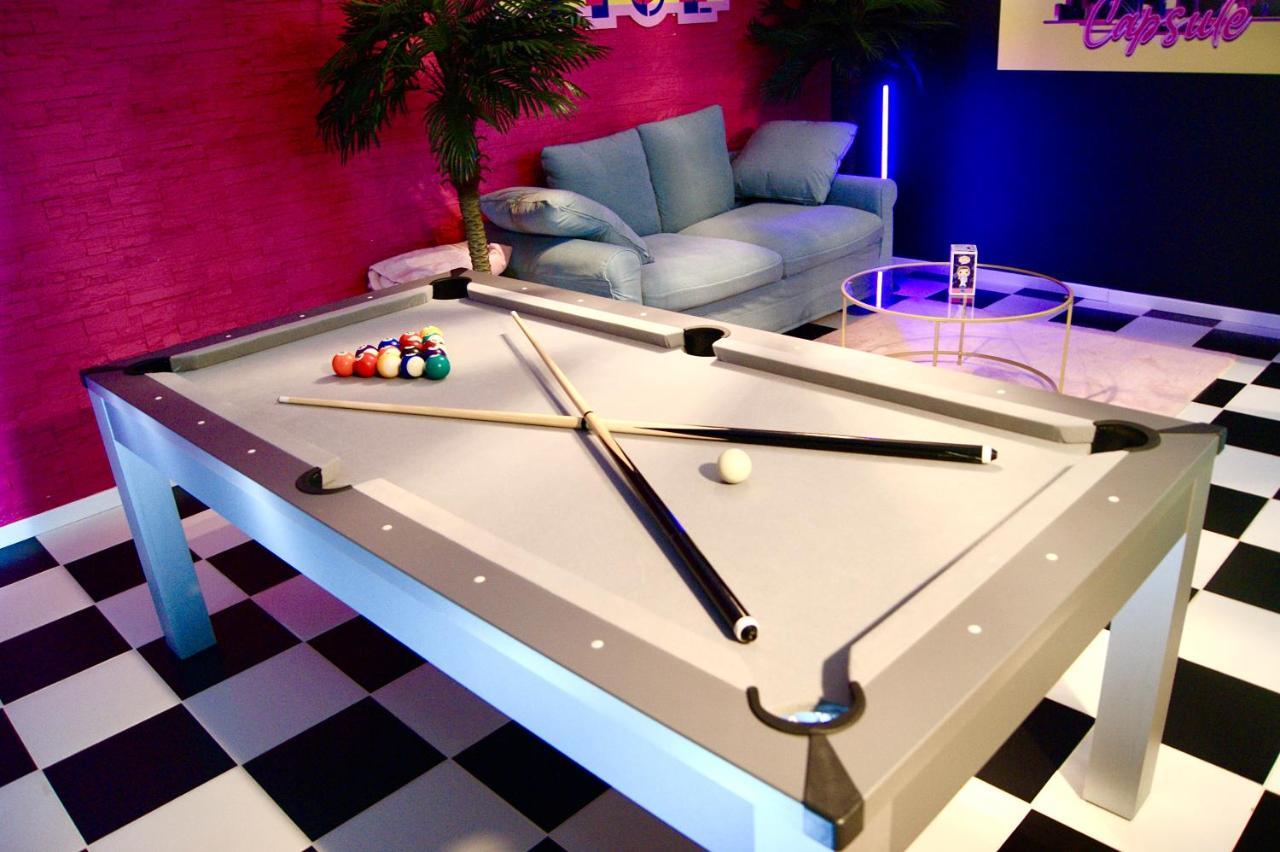 Capsule Miami Vice - Jacuzzi - Billard - Ecran Cinema & Netflix - Ping-Pong - Nintendo & Jeux- Liévin Eksteriør bilde